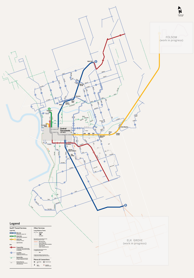 Mapping Sacramento's Regional Transit - Kyril Negoda - Designer 